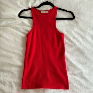Anthropology Red Tank Top